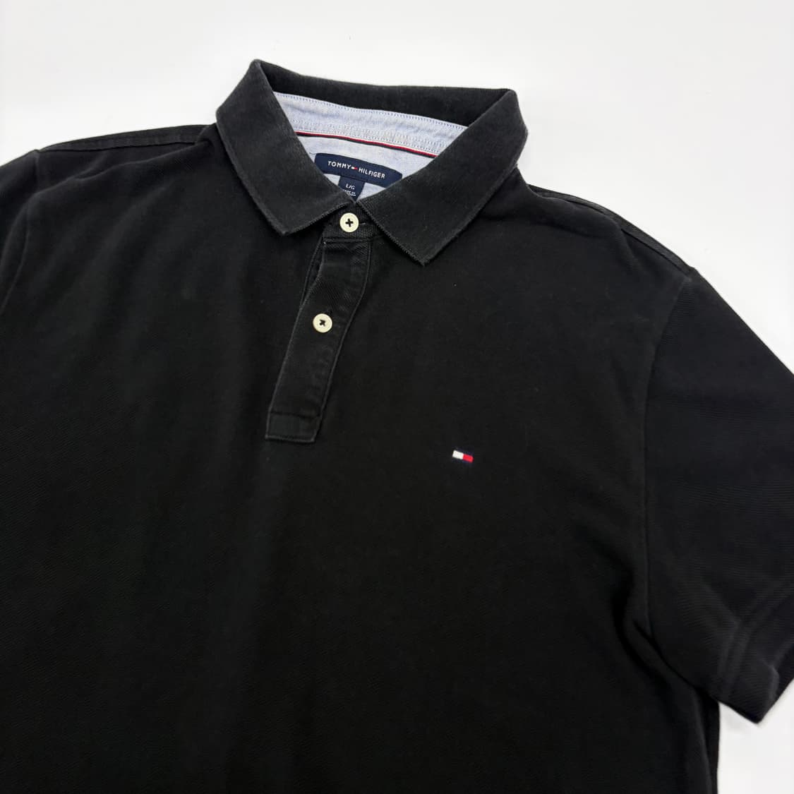 타미힐피거 블랙 반팔 폴로 티셔츠 상품이미지3