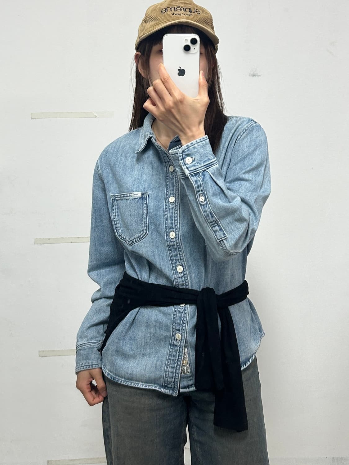 Lee 오버핏 워싱 데님 셔츠 상품이미지2