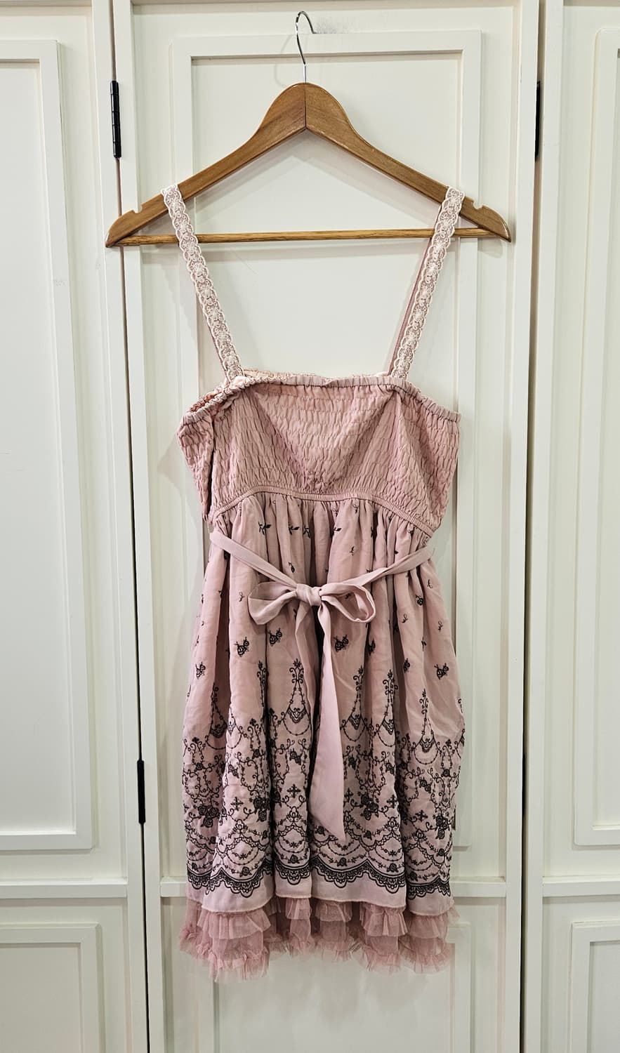 엑시즈 팜 (axes femme) 레이스 자수 뷔스티에 원피스 상품이미지6