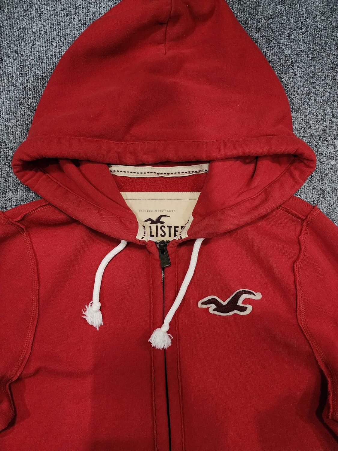 홀리스터 스펠로고 Y2K 풀집업 후드집업 M 상품이미지4