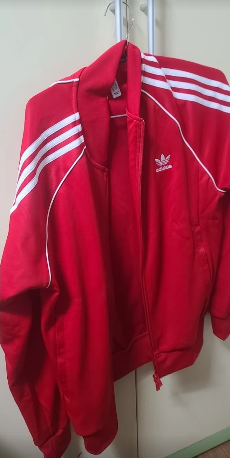 아디다스 레드 집업자켓 XL (새거) 상품이미지1