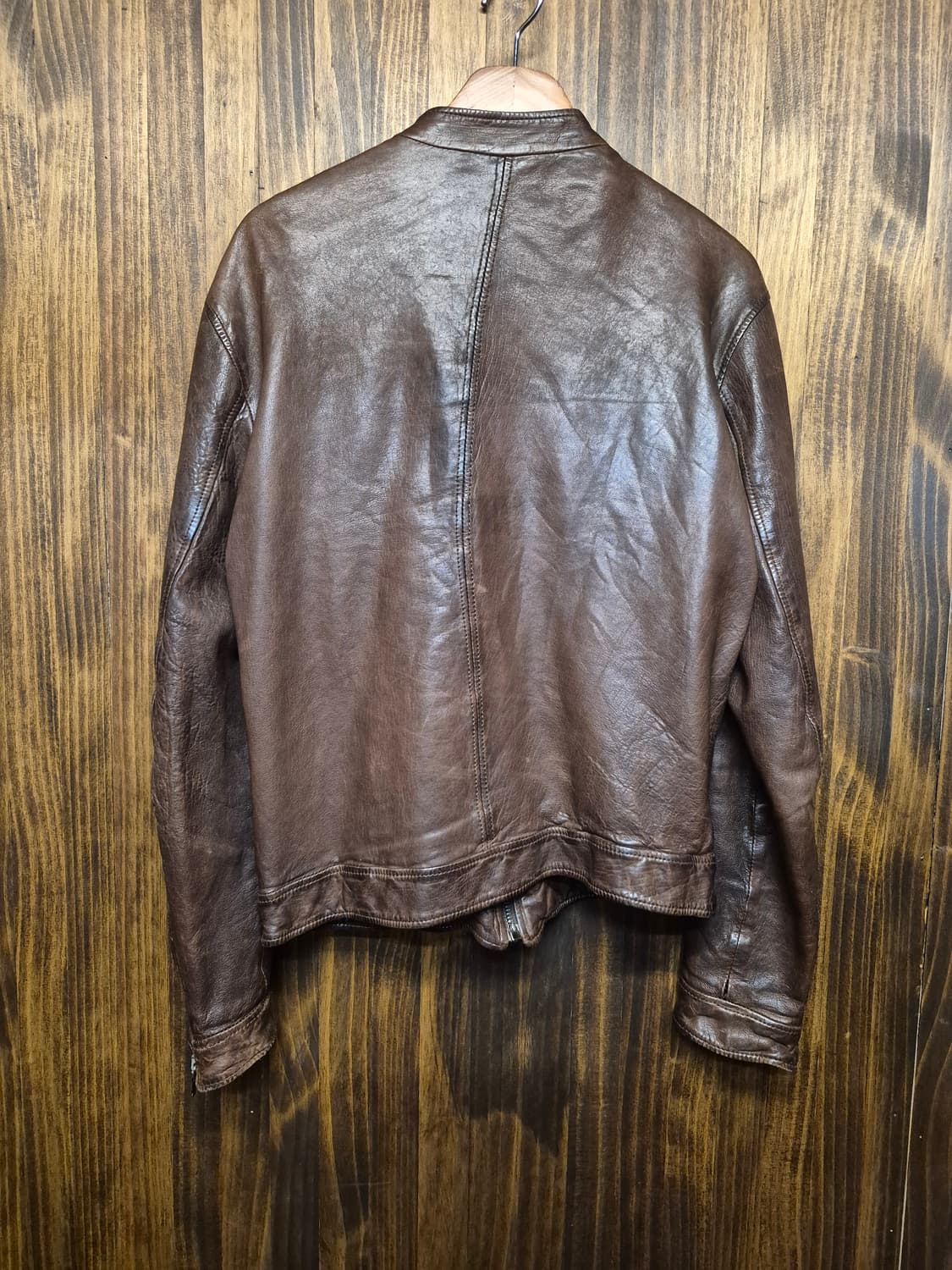 DOLCHE&GABBANA BROWN LEATHER JACKET  상품이미지3