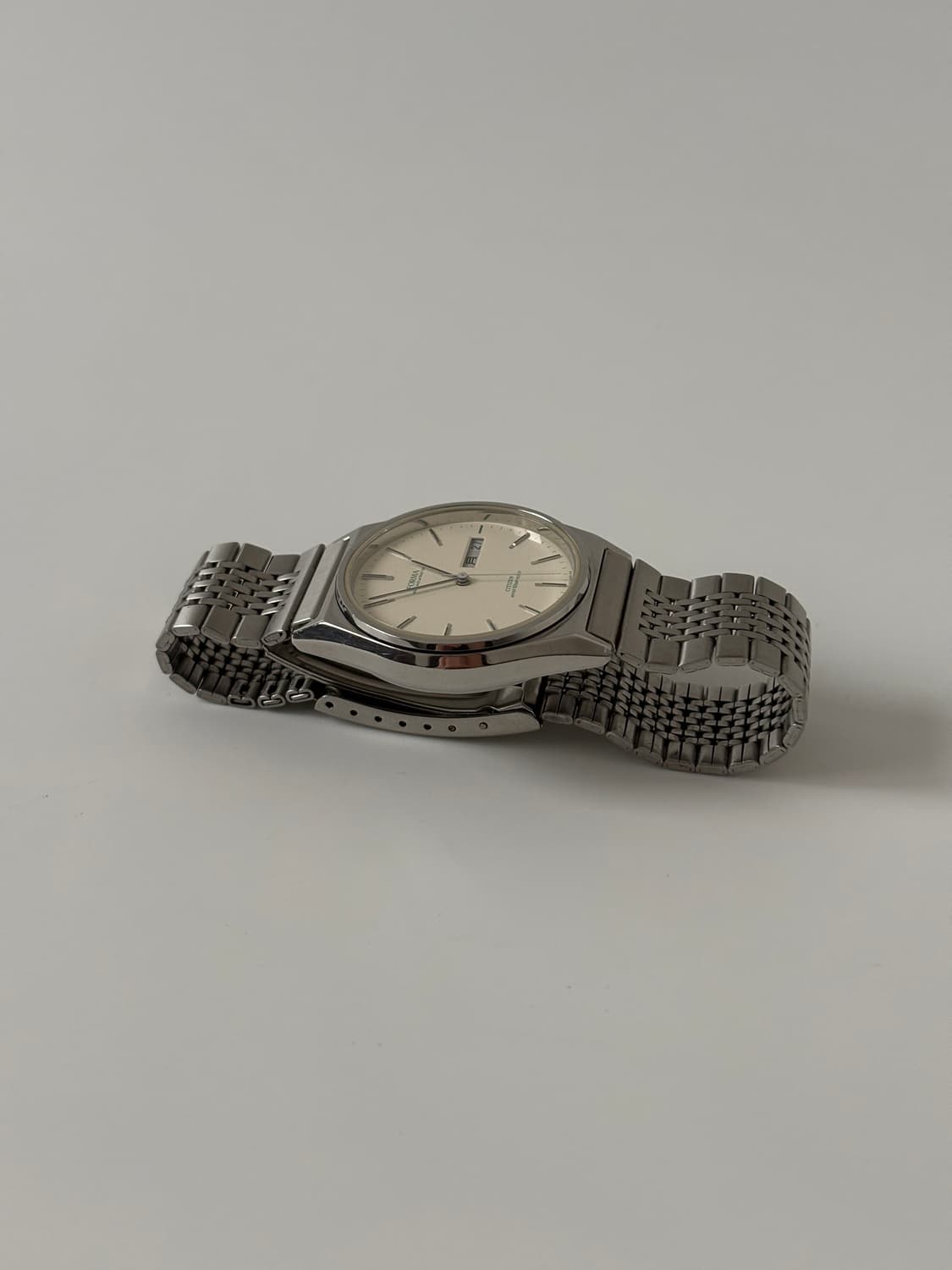 시티즌 1990년대 Forma 크림 다이얼 실버 쿼츠 남성 상품이미지6