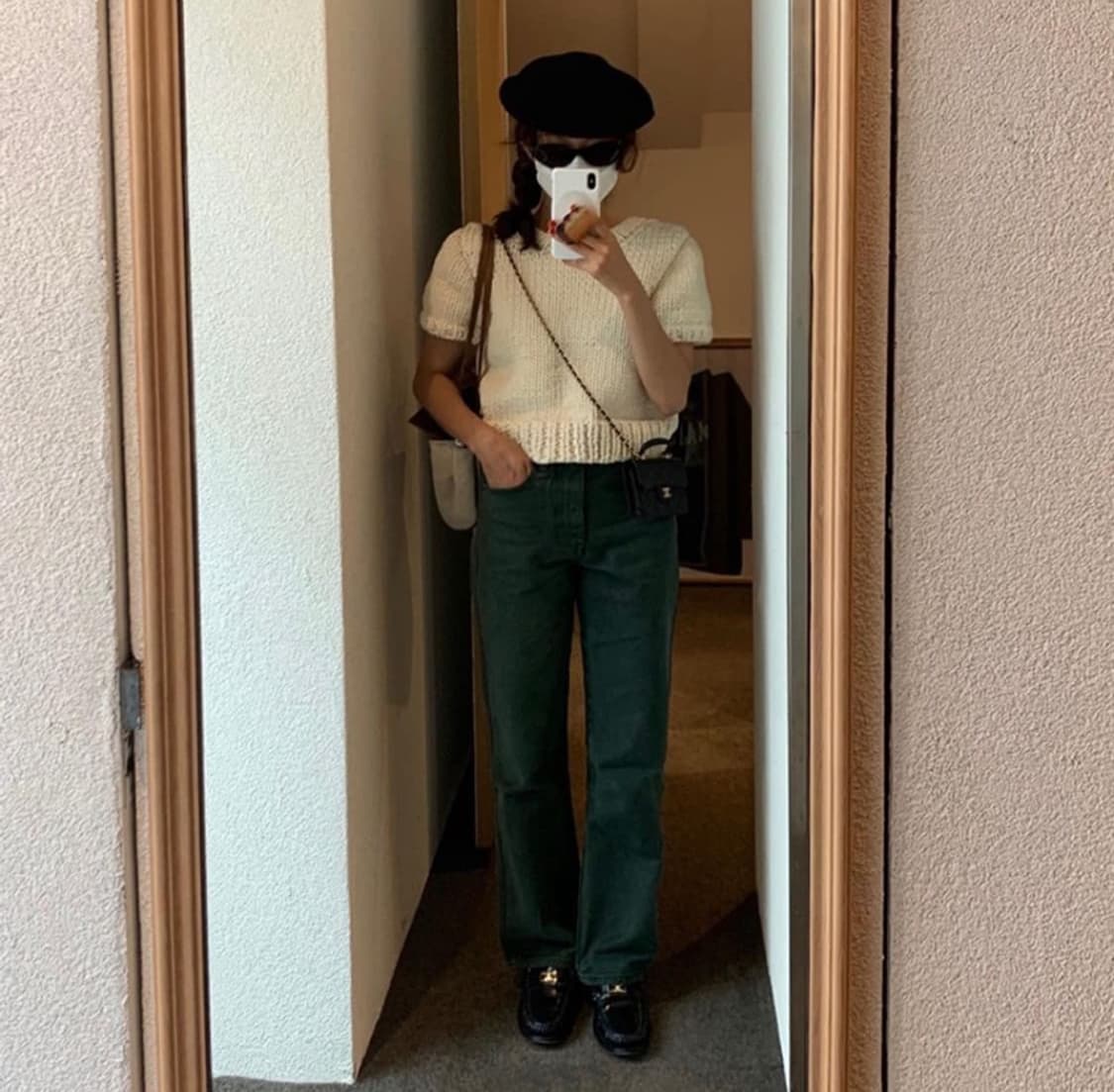 더바넷 그린 볼리드 데님 팬츠 상품이미지2