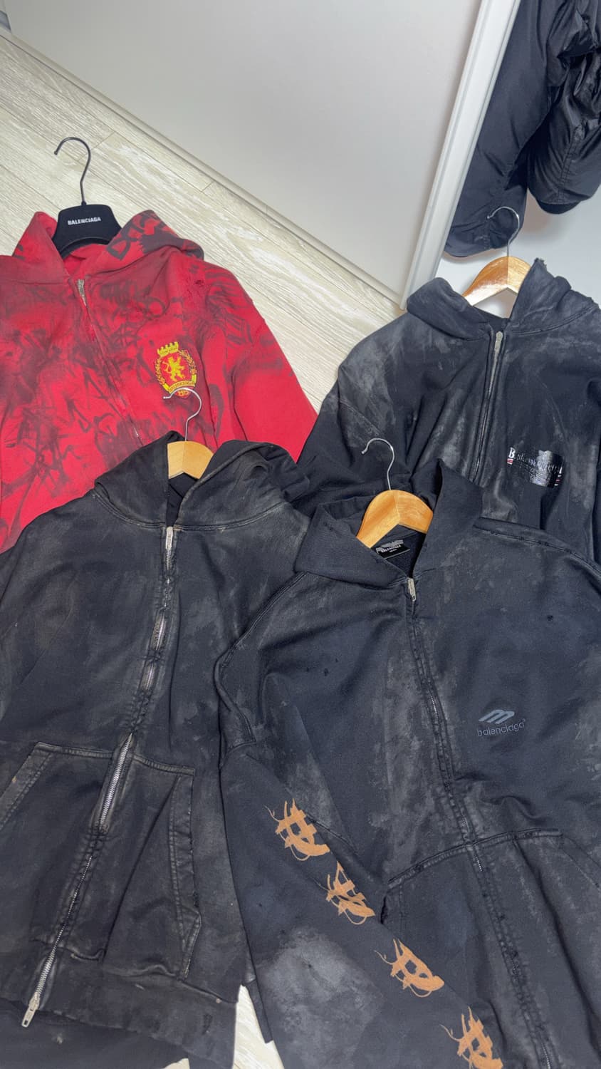 발렌시아가 스케이터 개퍼 머드쇼 해비메탈 후드집업 판매&렌탈 상품이미지1