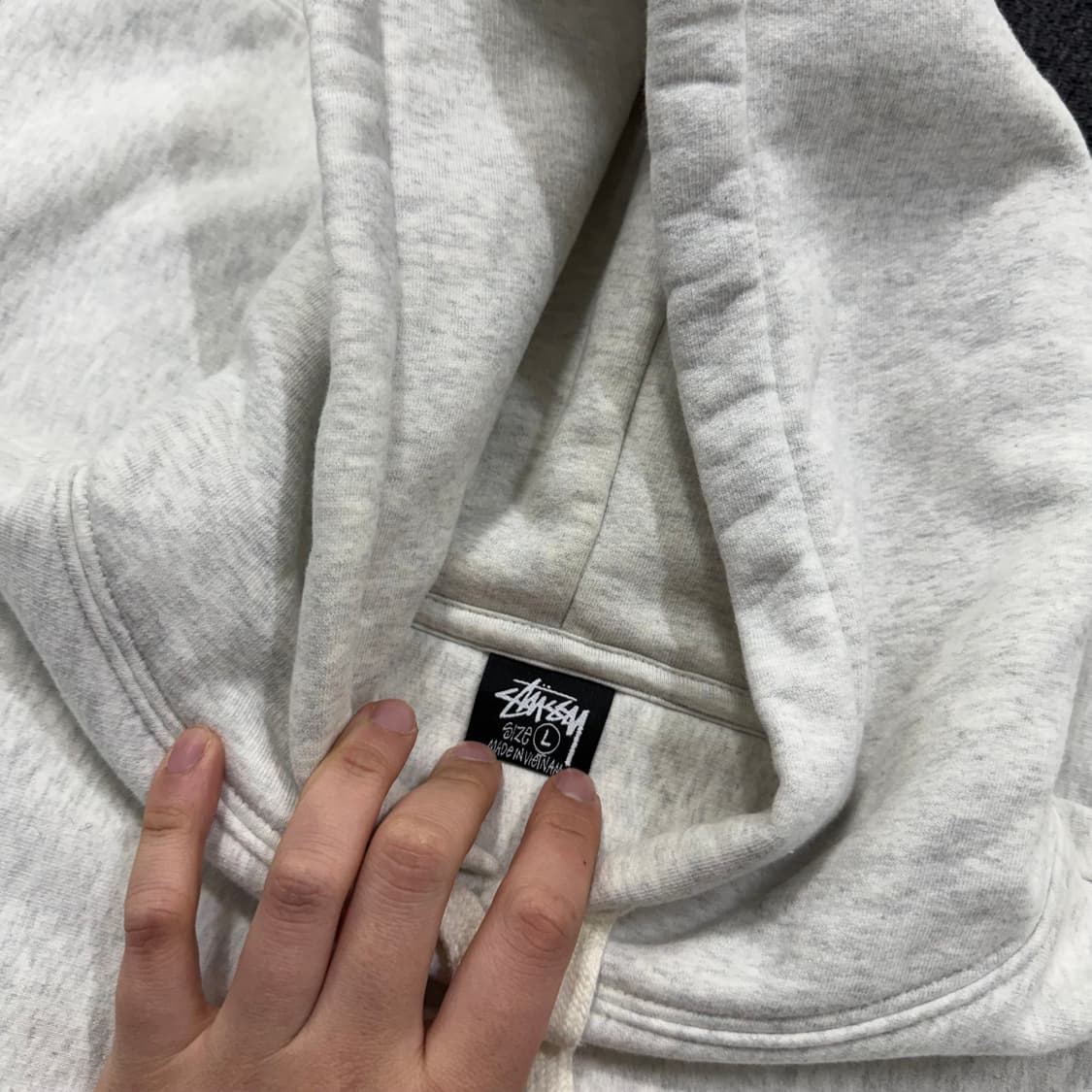 스투시 베이직 기모 후드티  상품이미지8