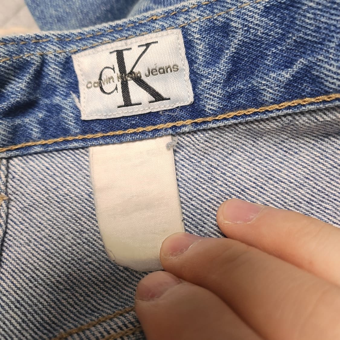 [35] 캘빈클라인 와이드핏 빈티지 청바지 데님팬츠 상품이미지4