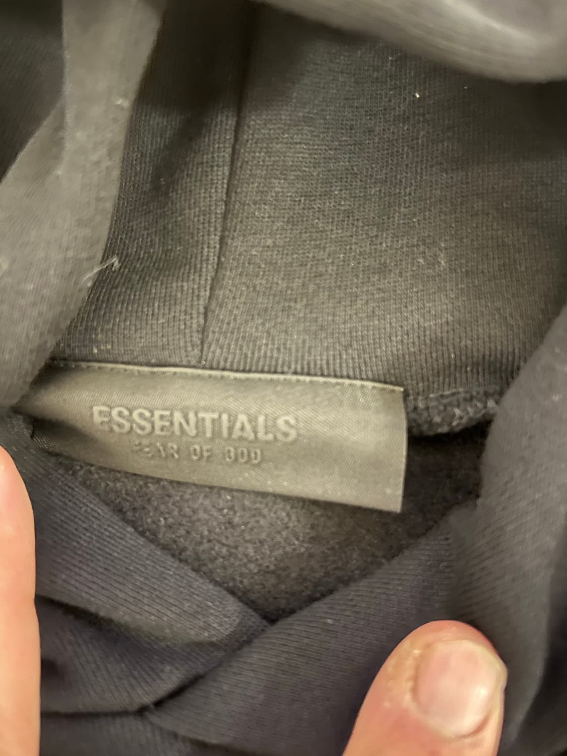 에센셜 Fear Of God 후드티 블랙 24FW 상품이미지2