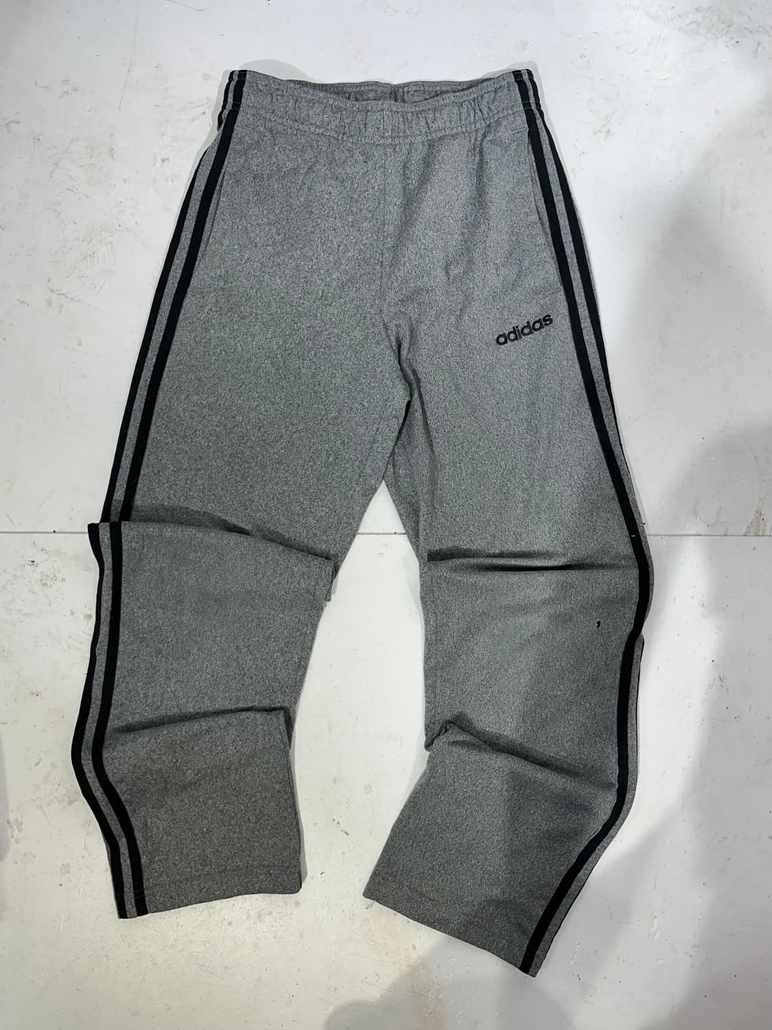 아디다스 그레이 블랙 삼선 와이드 팬츠 S 상품이미지4