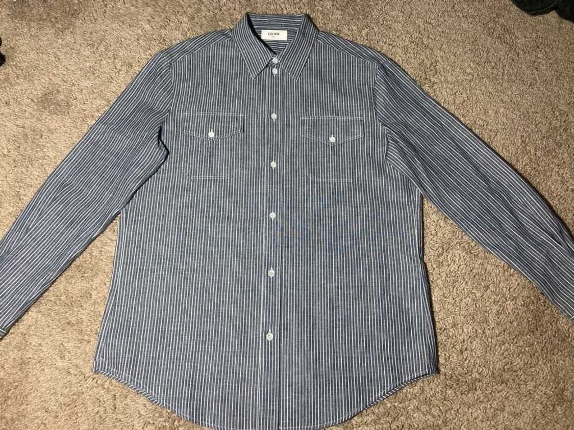 [BTS 지민님 착용] 셀린느 20ss 히코리 스트라이프 셔츠 상품이미지2