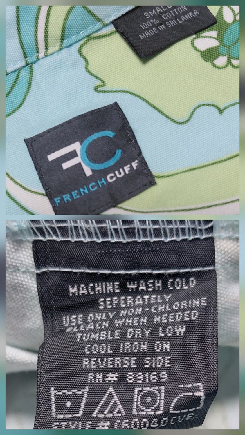 [S] 프렌치 커프(French Cuff) 민트 플로럴 코튼 자켓 상품이미지6