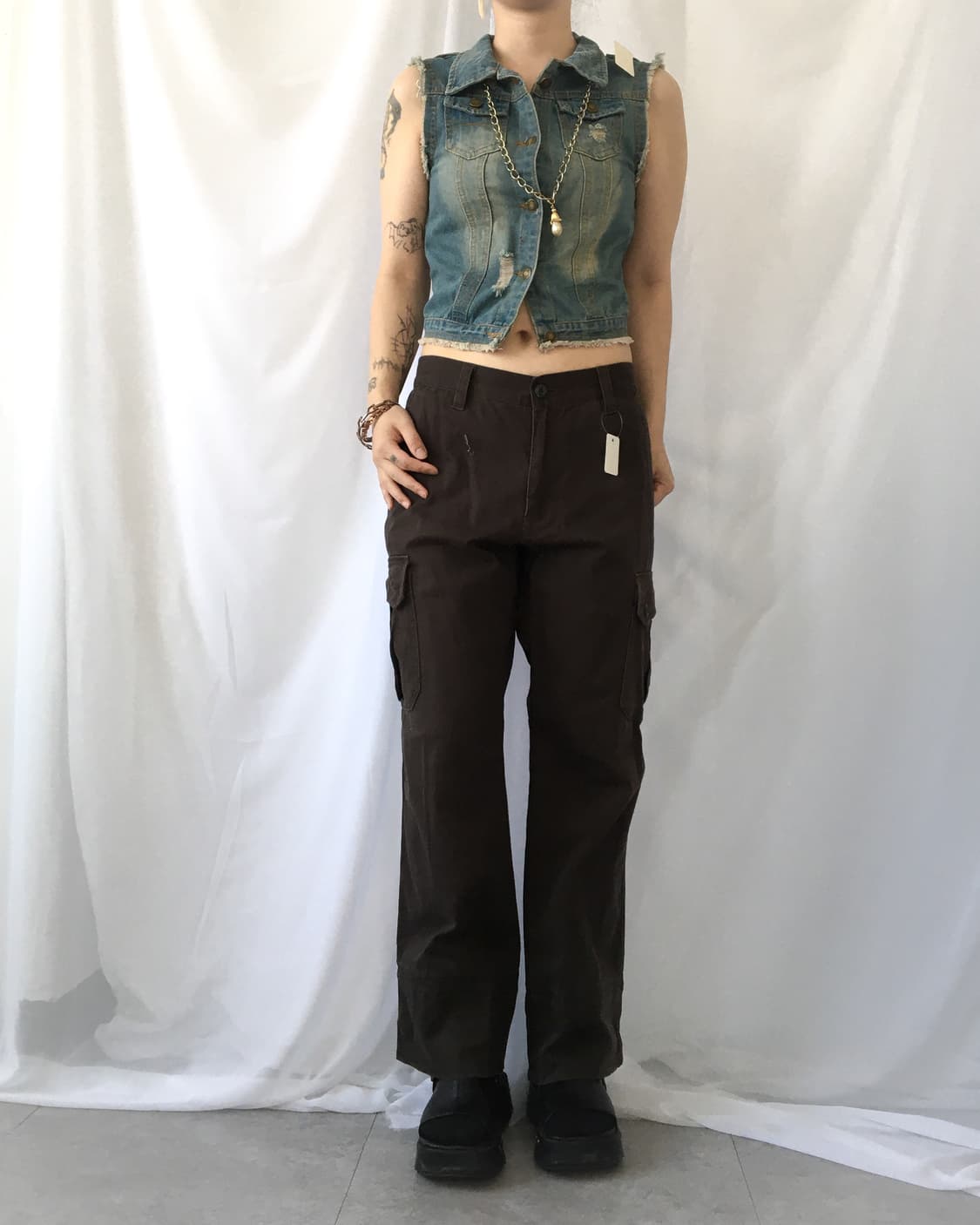 Denim vest 상품이미지3