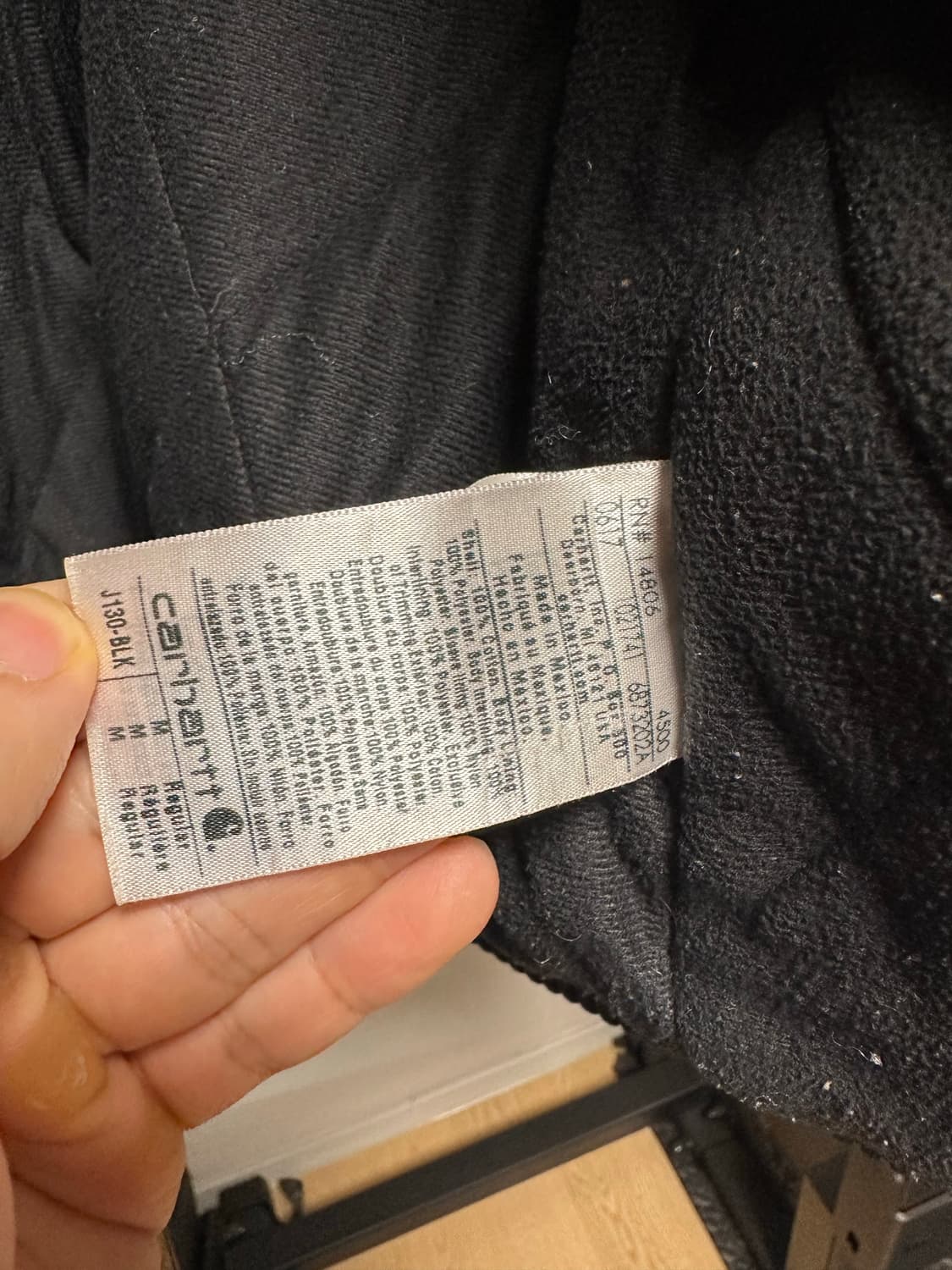 칼하트 j130 blk m 액티브 자켓 상품이미지4