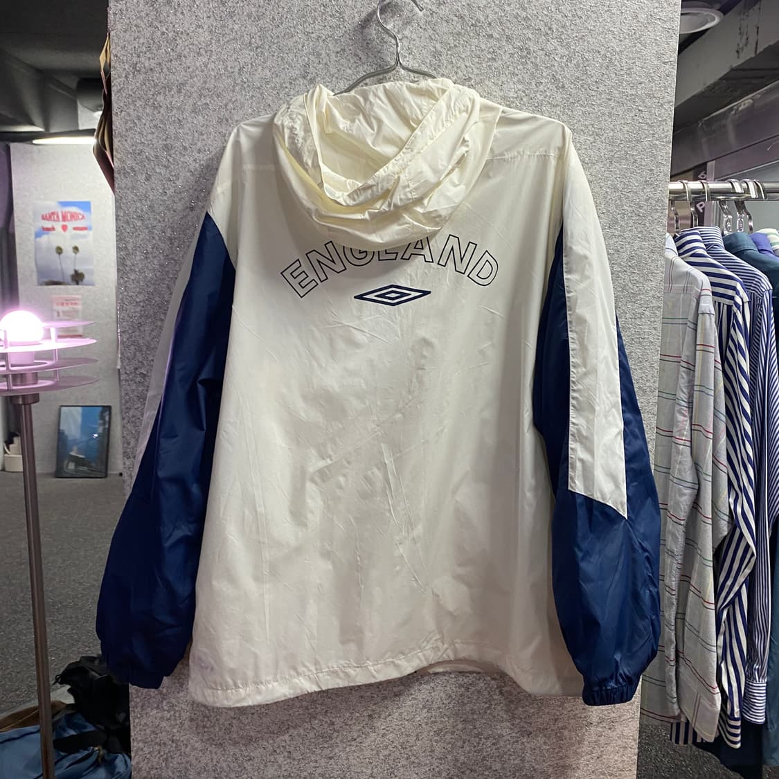 엄브로 잉글랜드 배색 후디드 윈드브레이커 B4687  상품이미지4