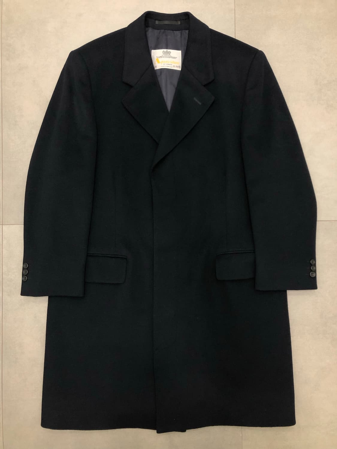 아쿠아스큐텀 잉글랜드 영국 울 캐시미어 코트 네이비 40S 상품이미지1