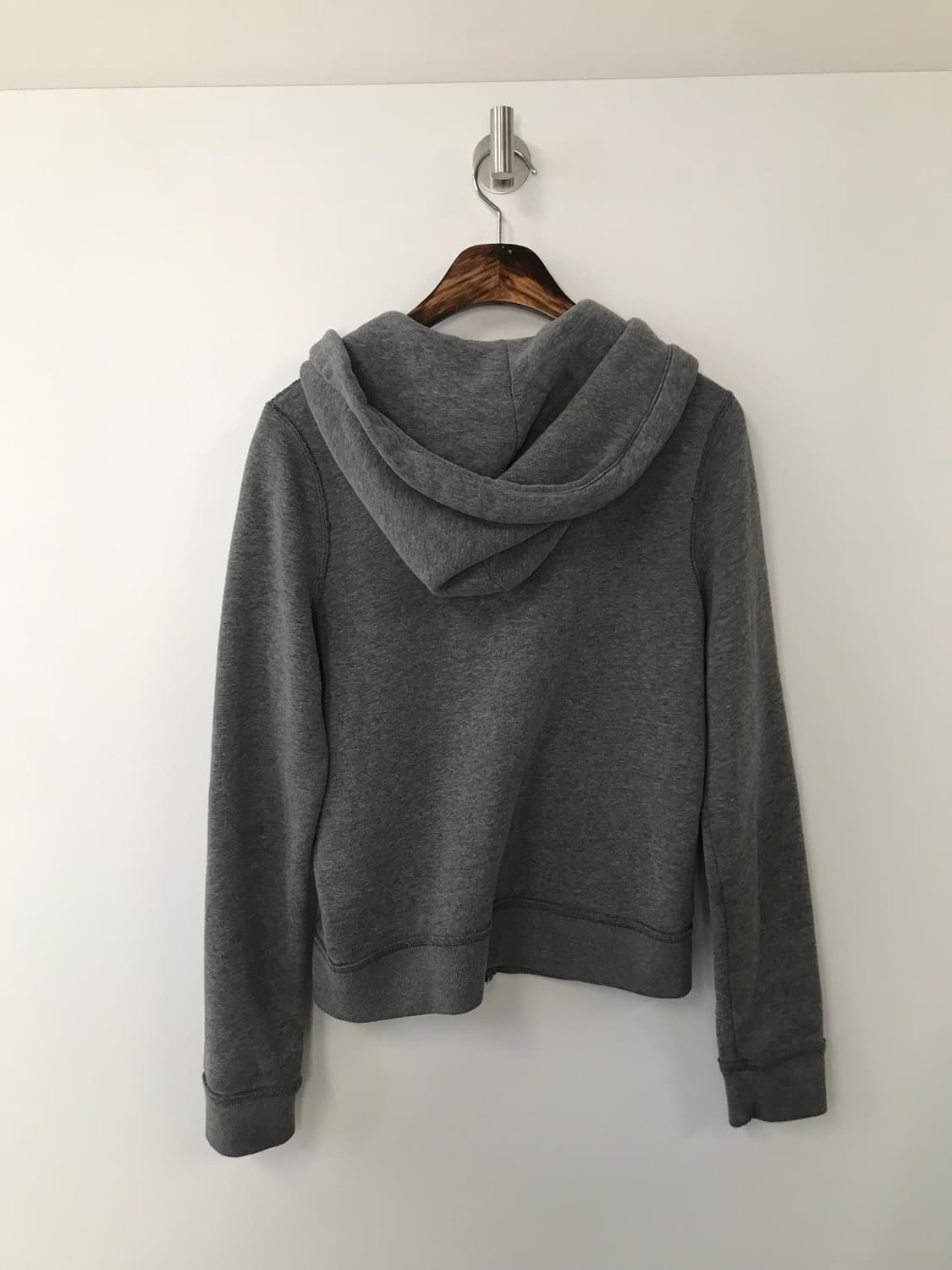 아베크롬비 y2k 와투케 그레이 딱붙 후드집업 상품이미지3