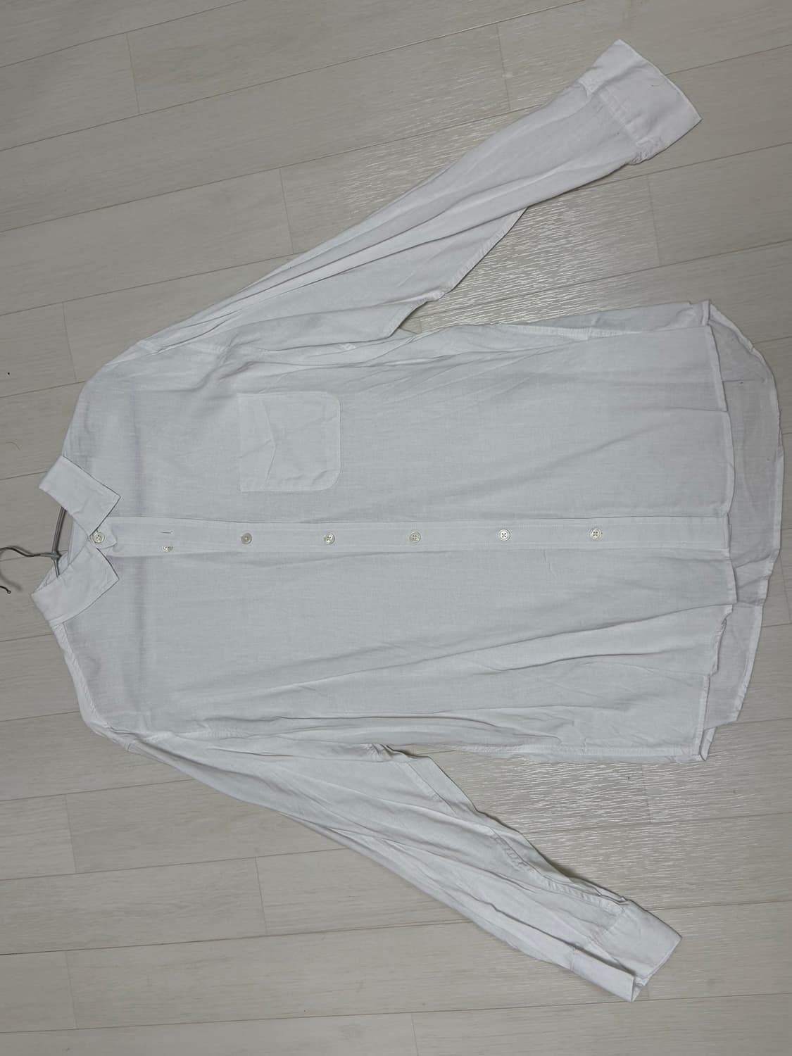 수아레 에센셜 텐셀 린넨 셔츠 화이트 S사이즈 상품이미지5