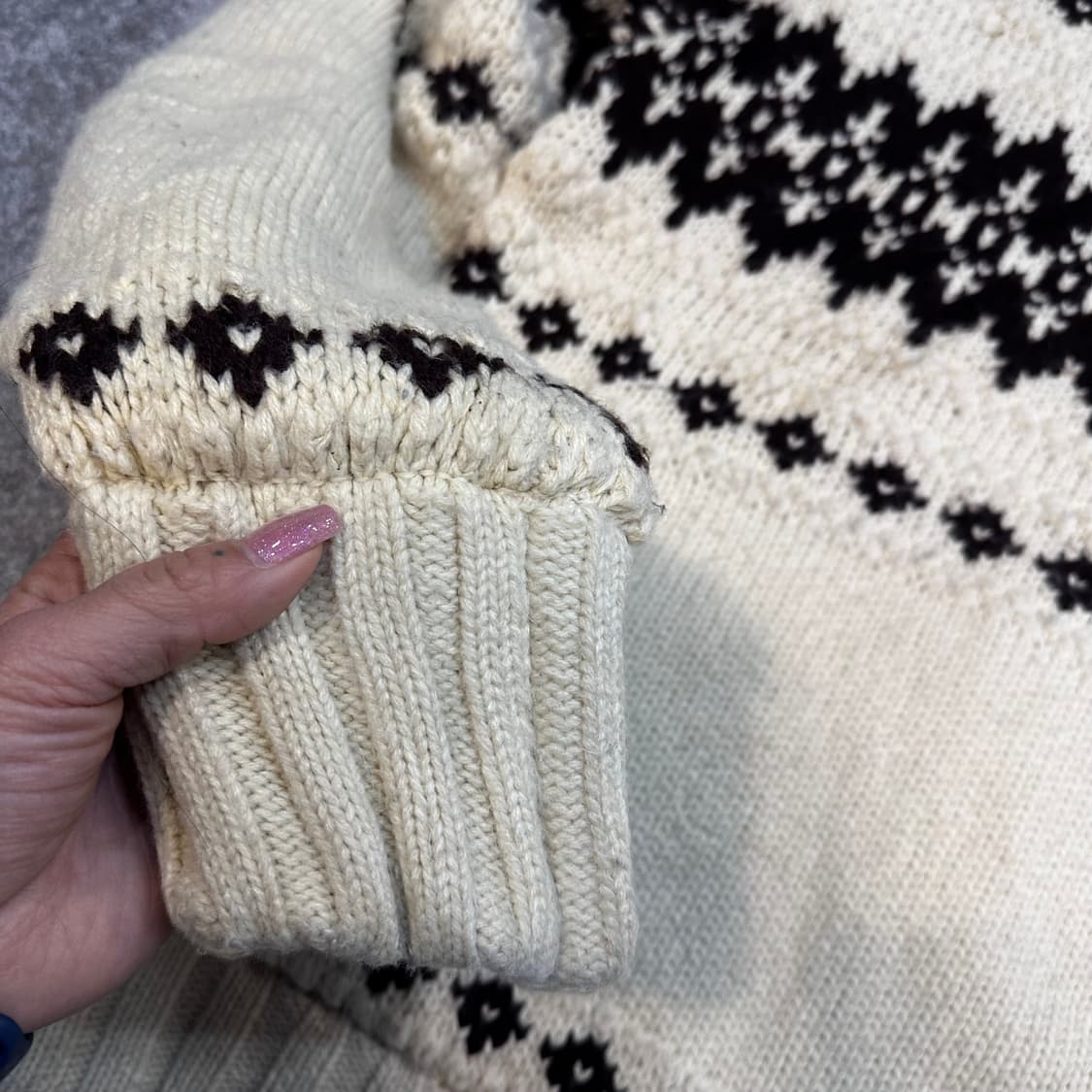 아베크롬비 헤비 울 쉐르파 코위찬 가디건L 상품이미지9