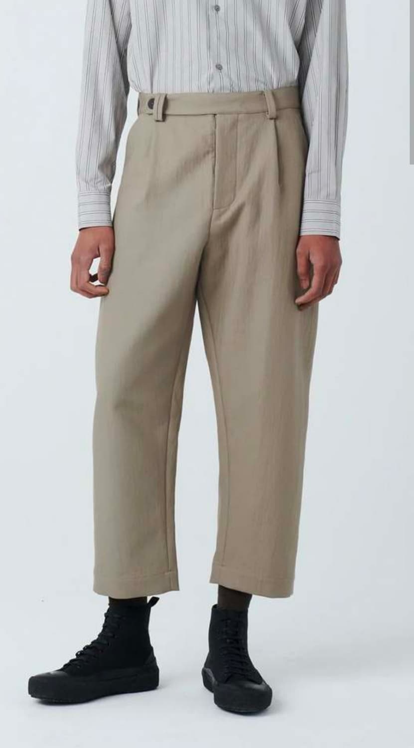 스튜디오 니콜슨 더블 코튼 VOLI 팬츠 - 스톤 상품이미지7