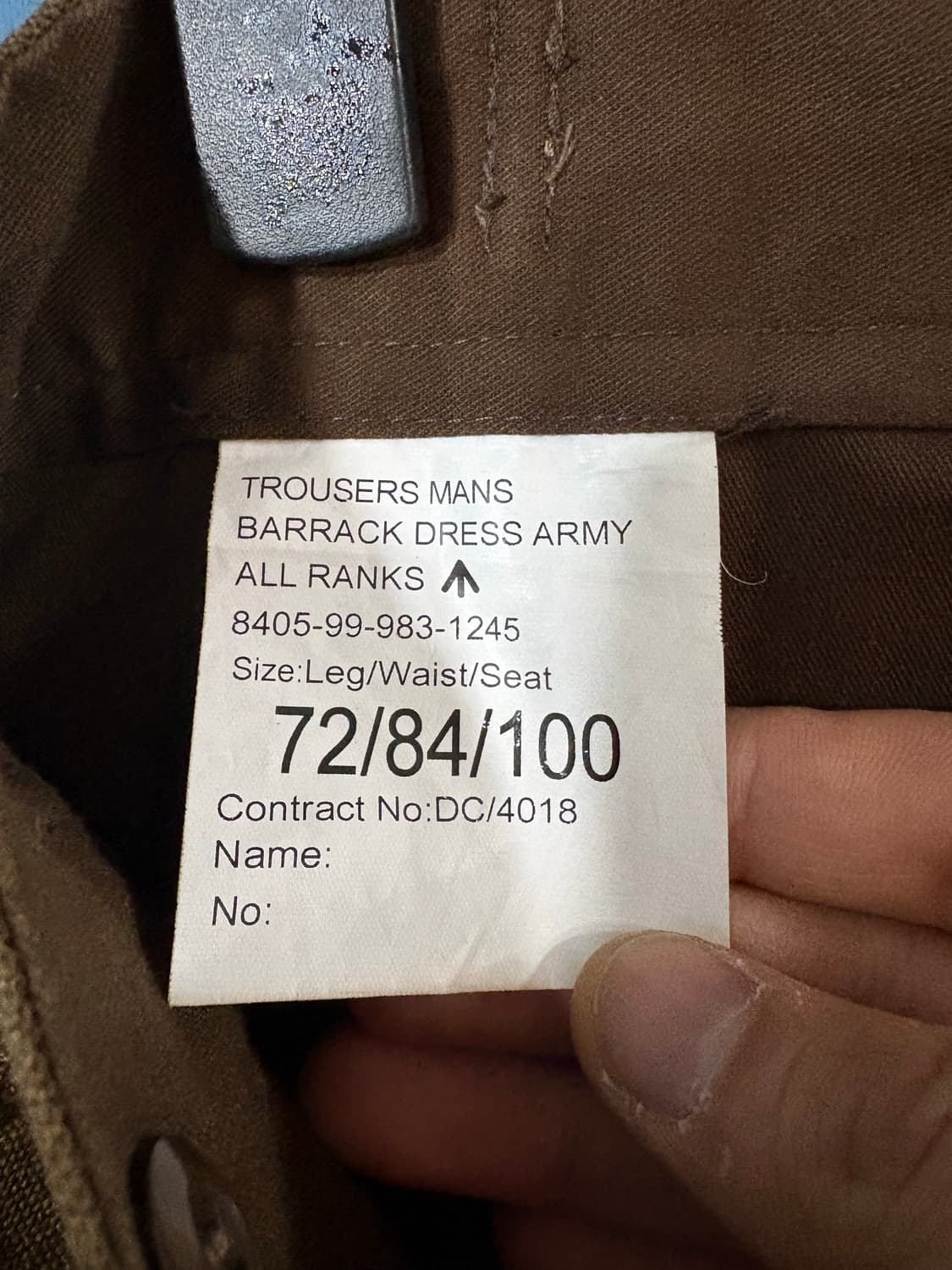 90's British Army All Ranks Barrack DSP 상품이미지7