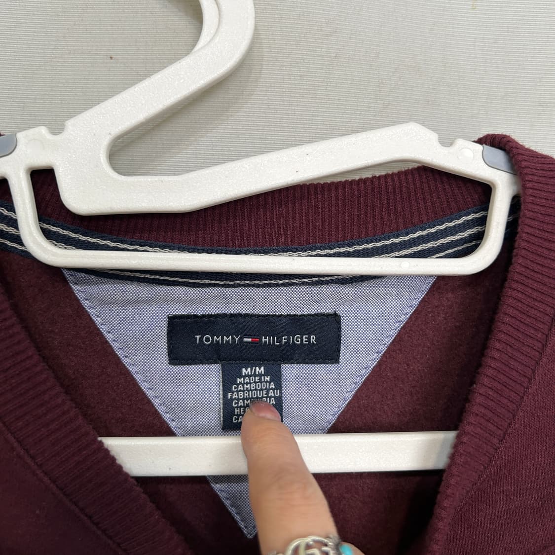 타미힐피거 남성 기모 맨투맨 M 상품이미지2