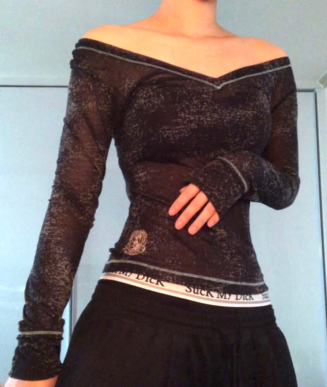 히스테릭 글래머 아카이브 시스루 롱슬리브 딱붙핏 상품이미지2