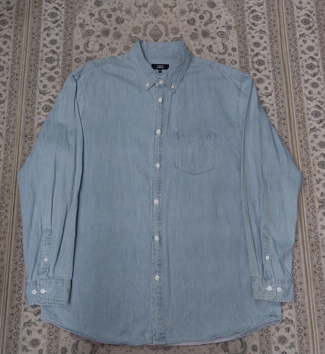 무탠다드 데님셔츠 2XL 상품이미지1