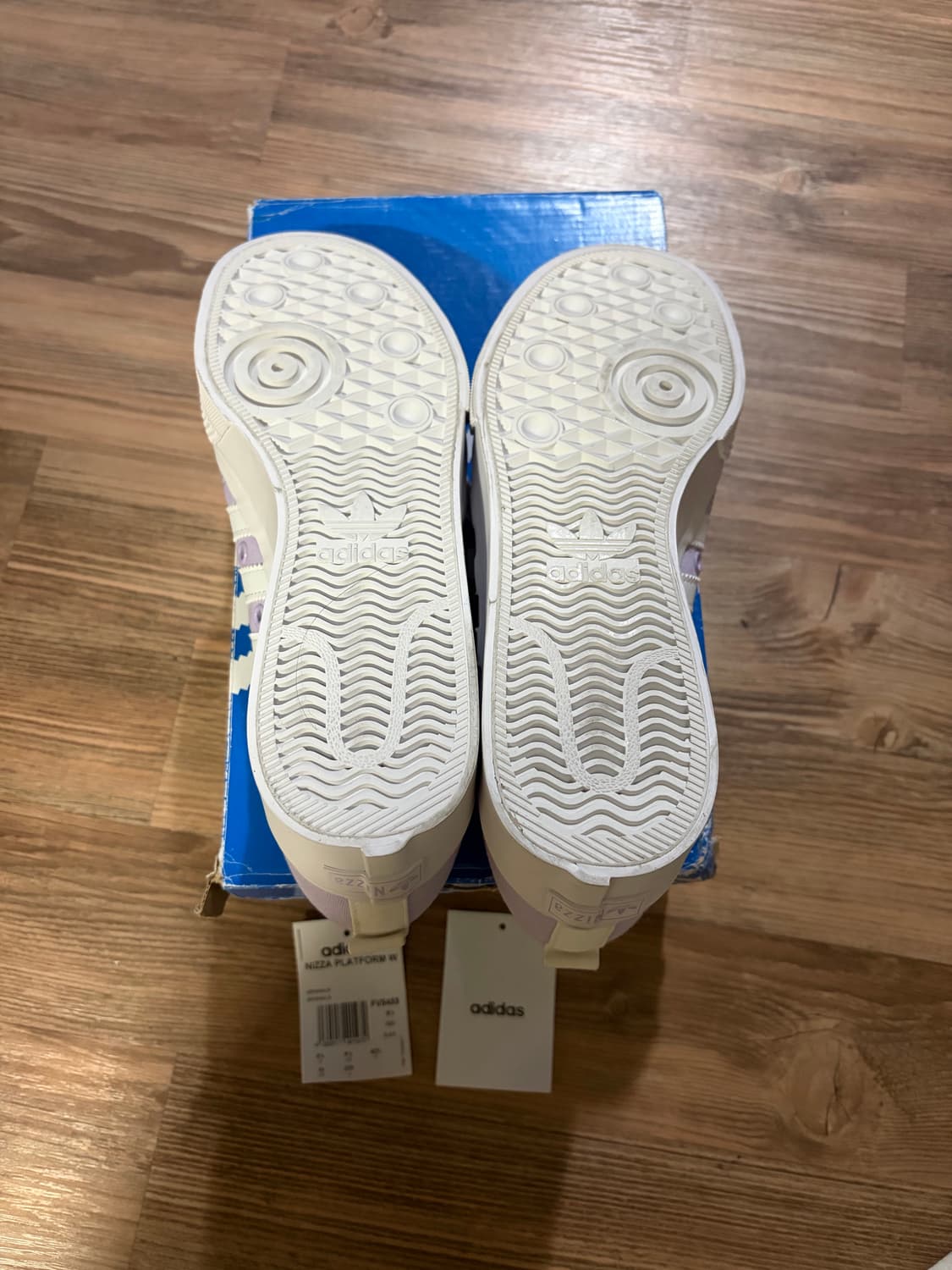 실착5분] 아디다스 니짜 플랫폼 W 라벤더 스니커즈 270 상품이미지4