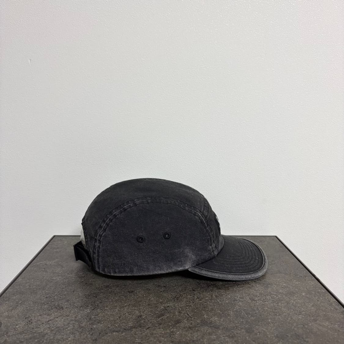(OS) 슈프림 박스로고 캠프캡 모자 워시드 캔버스 블랙 상품이미지3