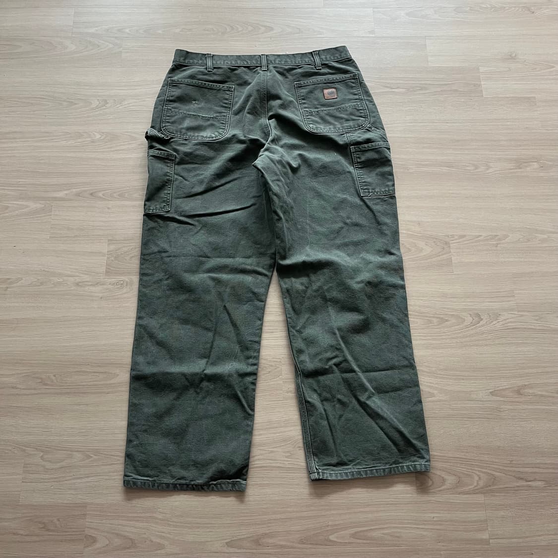 [38X32] 올드 칼하트 카펜터팬츠 모스그린 상품이미지3