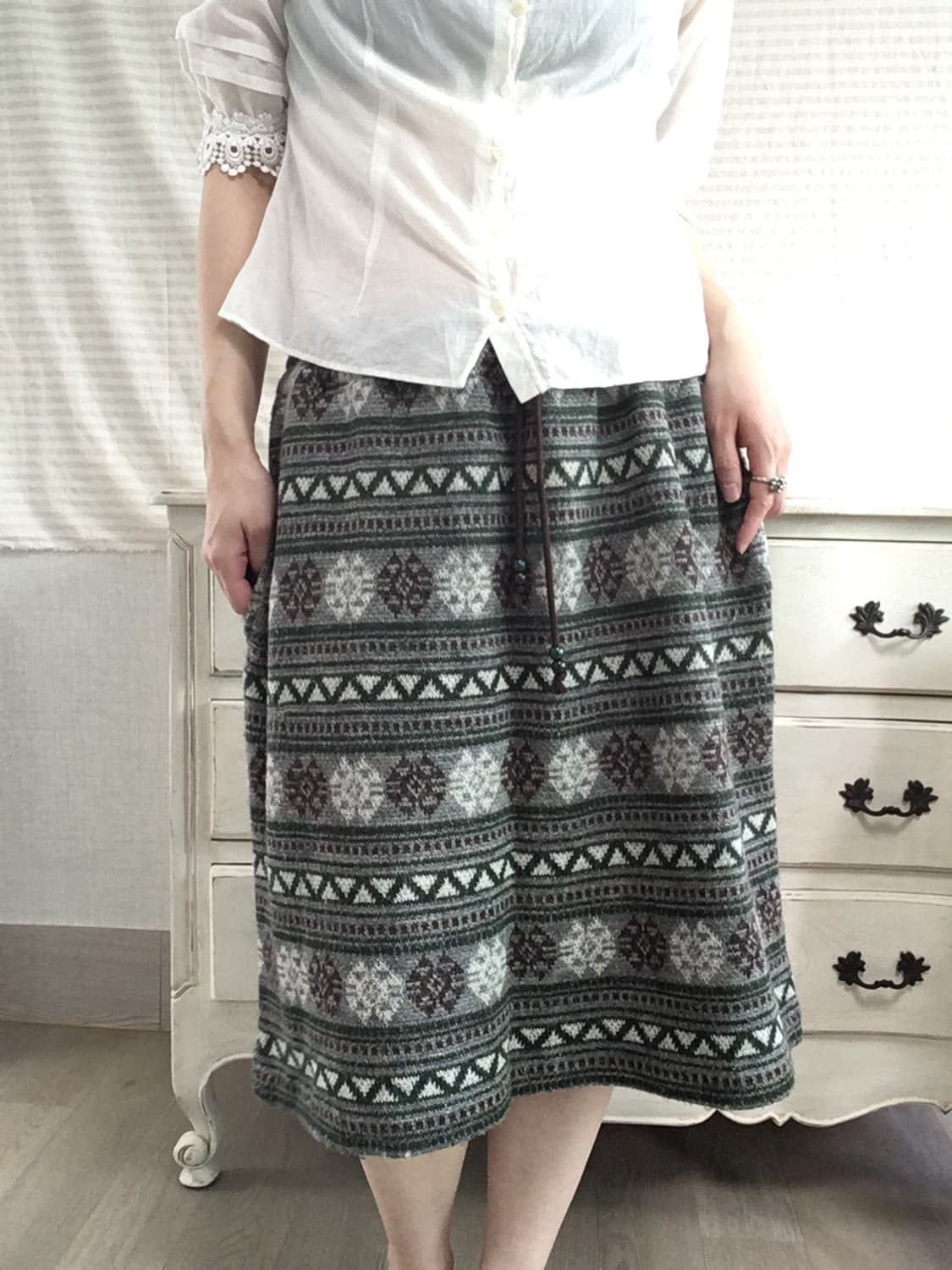 jpn vintage deep green bohemian medium s 상품이미지4