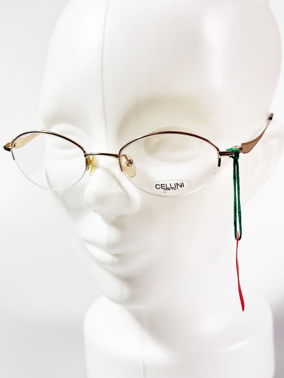 CELLINI 골드 슬림 오벌 반무테 메탈 프레임 빈티지 안경 상품이미지8