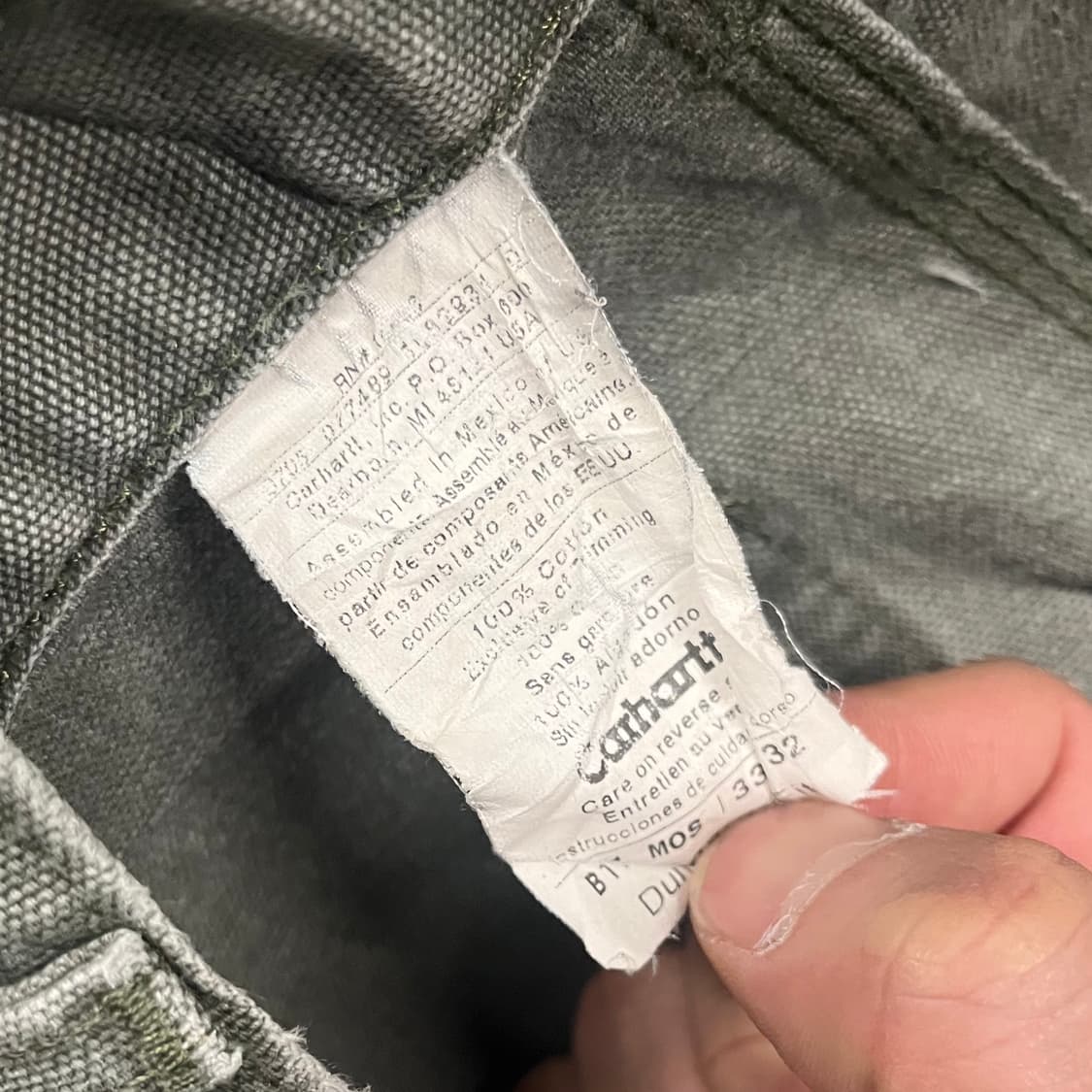 칼하트 B11 MOS 카펜터 팬츠 (32“) 상품이미지6