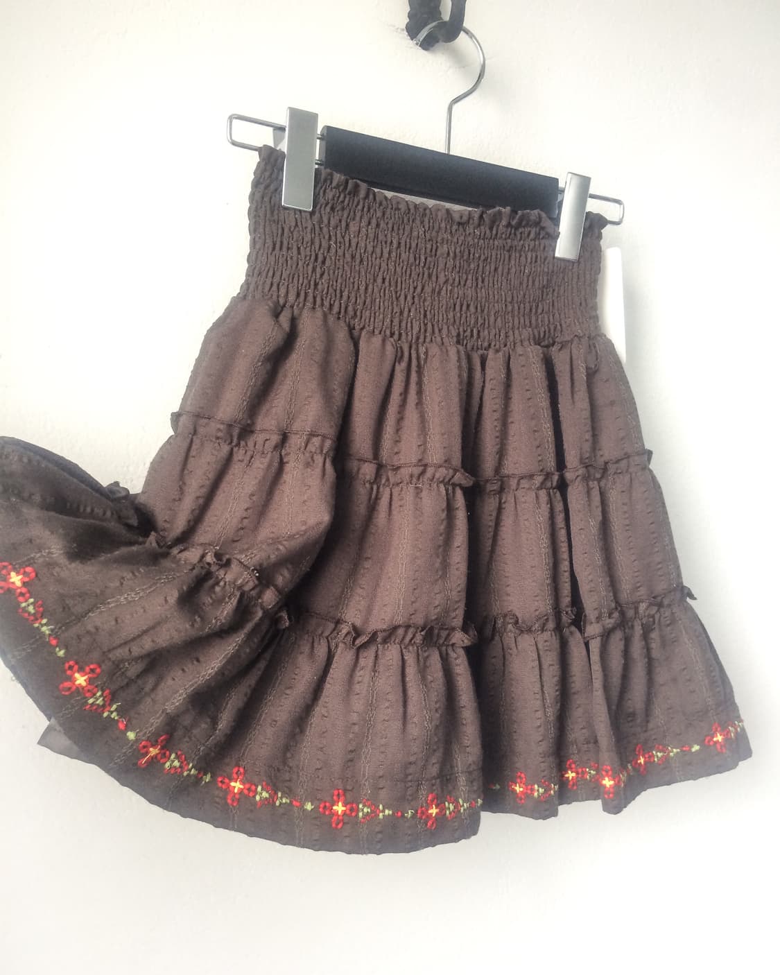 Flower stitch point mini skirt 상품이미지2