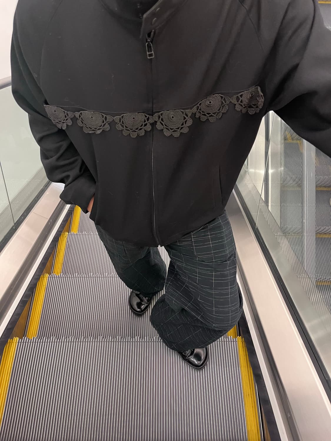 사스콰치 패브릭스 플라워 패턴 프린지 자켓 L사이즈 상품이미지5