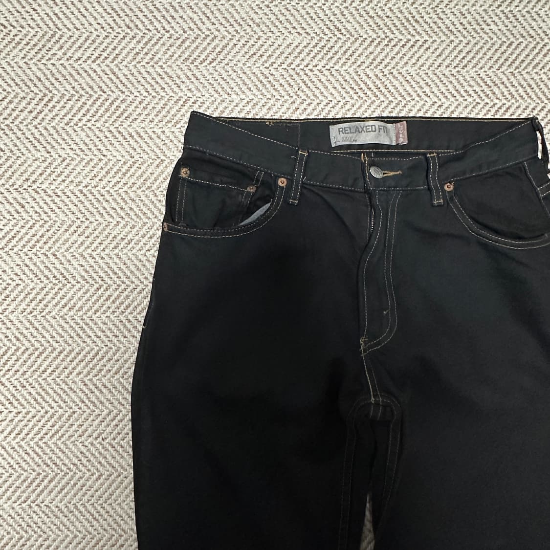 LEVI'S 550 00's vintage black jeans 상품이미지3
