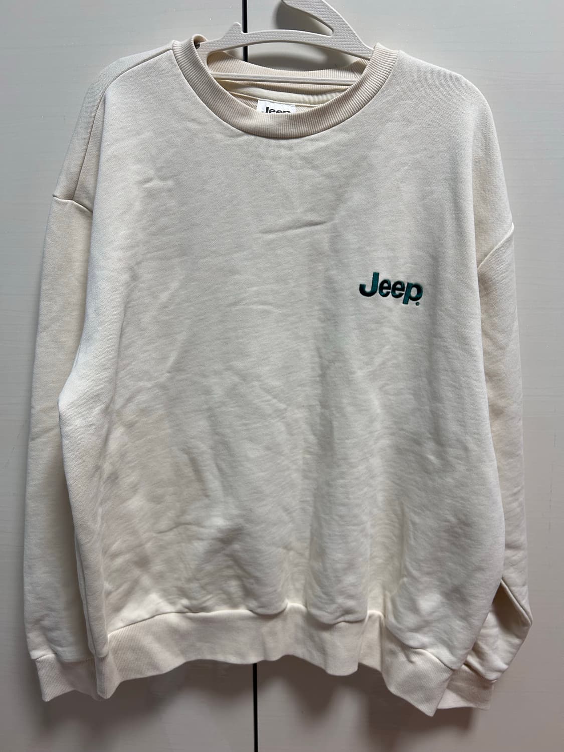 지프 아이보리 루즈핏 맨투맨 L(100) 상품이미지1