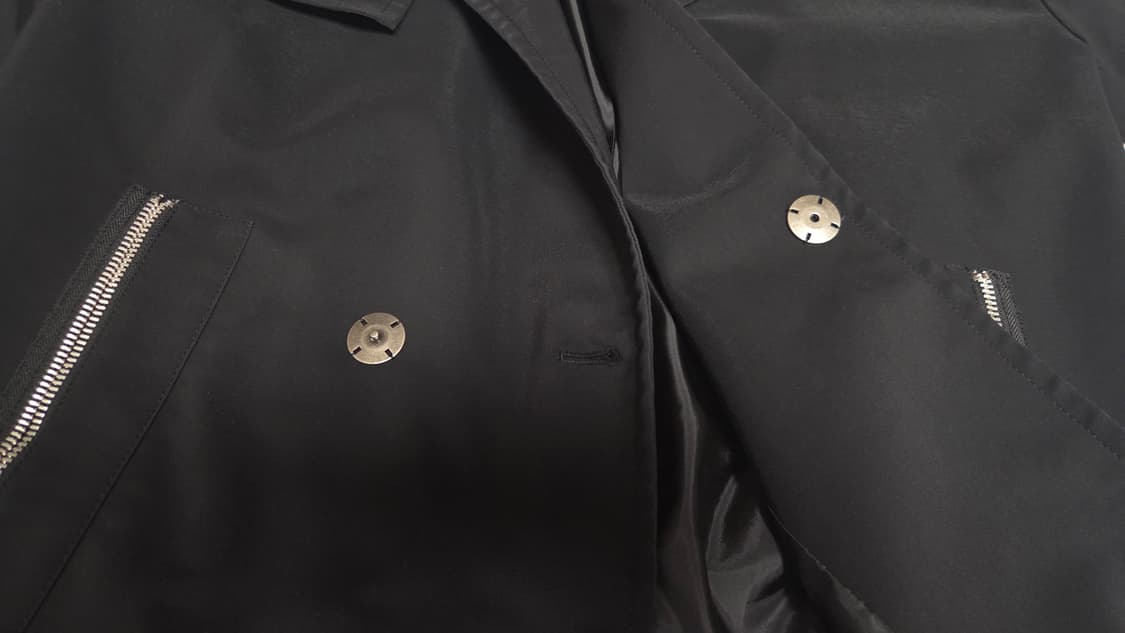 시스템 옴므 오버핏 지퍼 트렌치 코트 상품이미지4