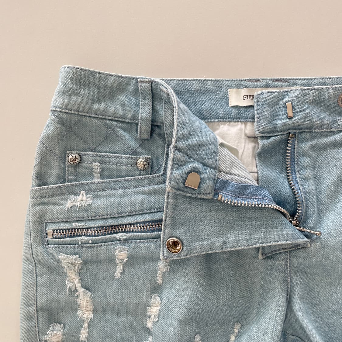 피에르발망 디스트로이드 데님 숏팬츠 상품이미지6