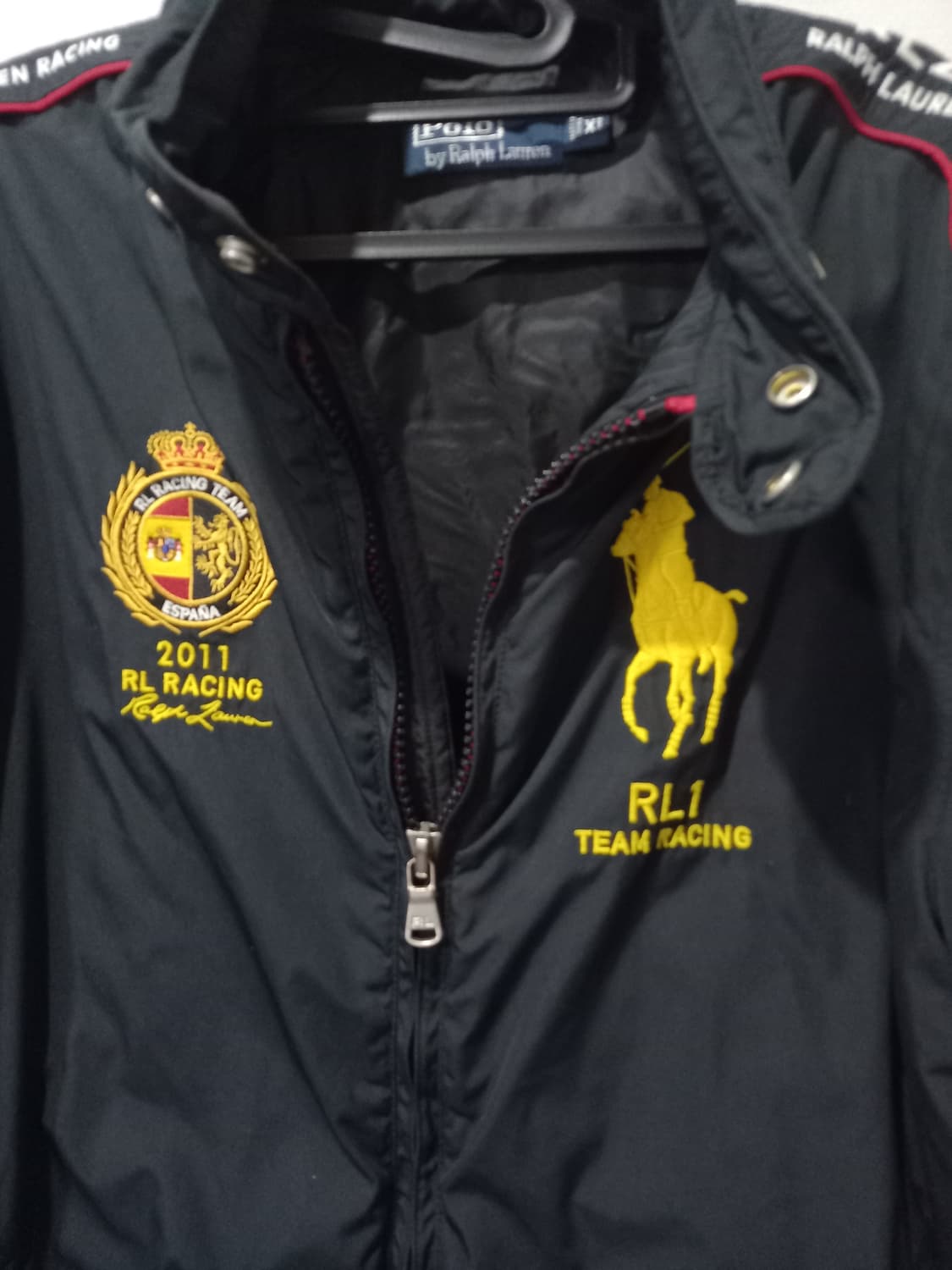 폴로 POLO 랄프로렌 빅포니 스페인 레이싱 팀 봄버 자켓 105/XL 상품이미지3