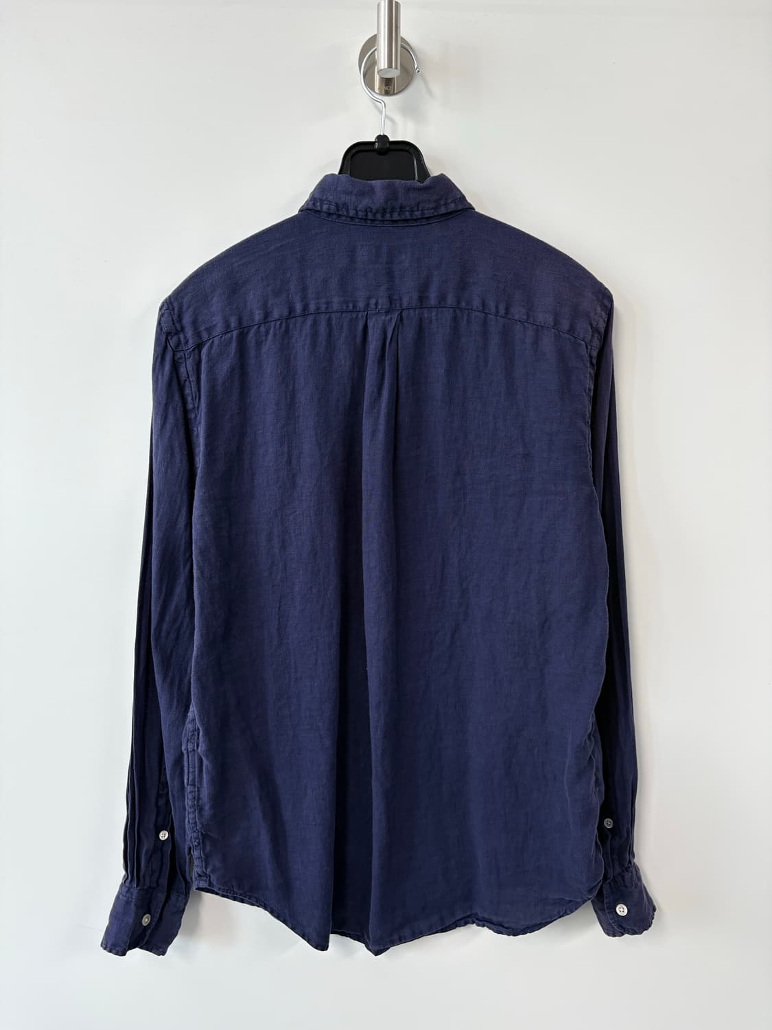 폴로 랄프로렌 QR 신형 네이비 린넨 셔츠 상품이미지4