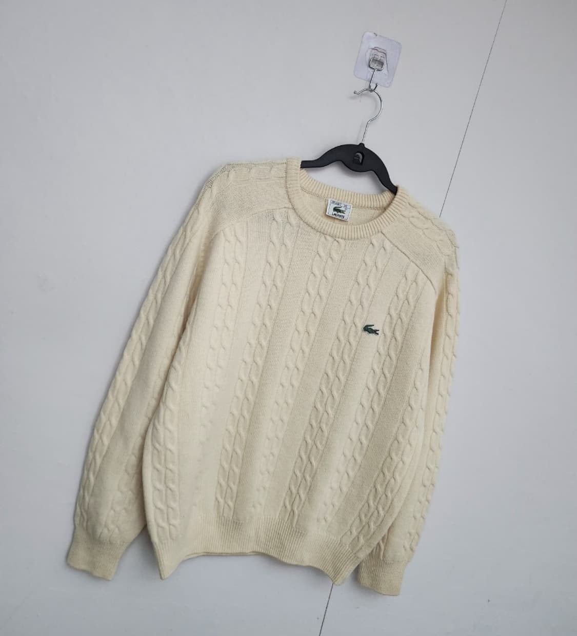 [LACOSTE 라코스테] 100 남 케이블니트 꽈배기니트 상품이미지4