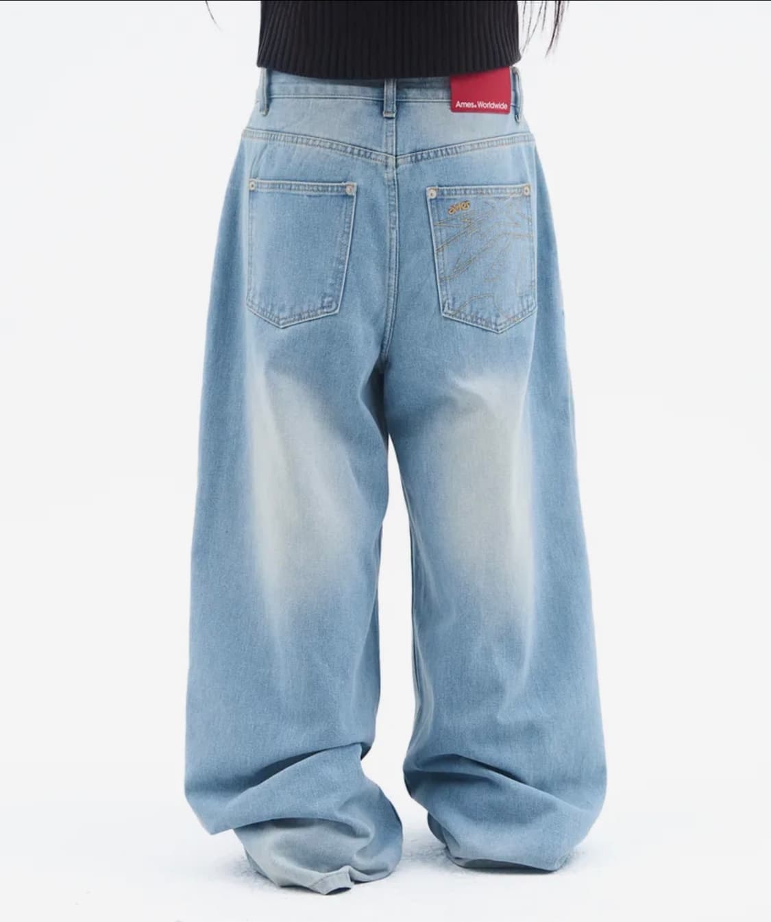 아메스월드와이드 OVERFIT STITCH DENIM PANTS 상품이미지2