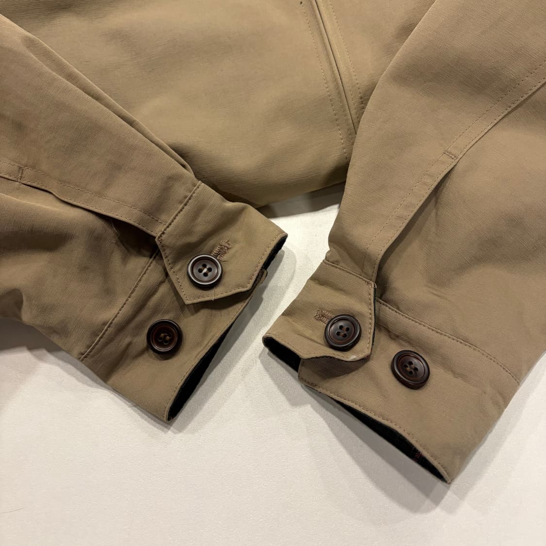 [M] 프리즘웍스 베이지 코튼 해링턴 자켓 B533 상품이미지5