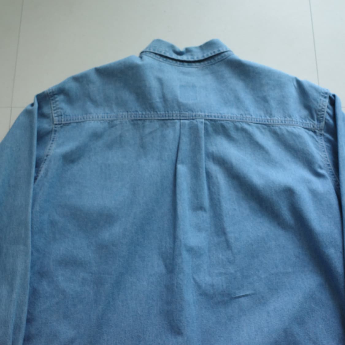 90s 플래닛할리우드 UK 영국 생산 데님 셔츠 XL 상품이미지7