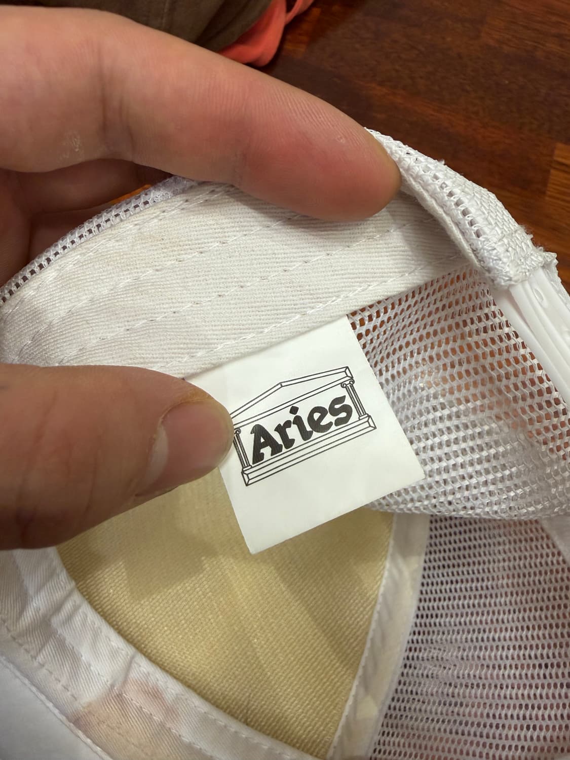 Aries 모자 화이트 상품이미지3