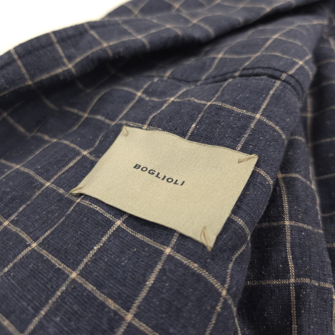 볼리올리 이태리 도버 린넨 체크 블레이저 (XL) 상품이미지6