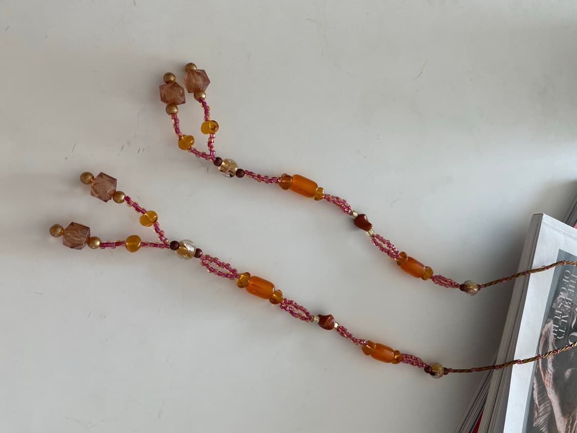 빈티지 롱 비즈 목걸이 상품이미지5