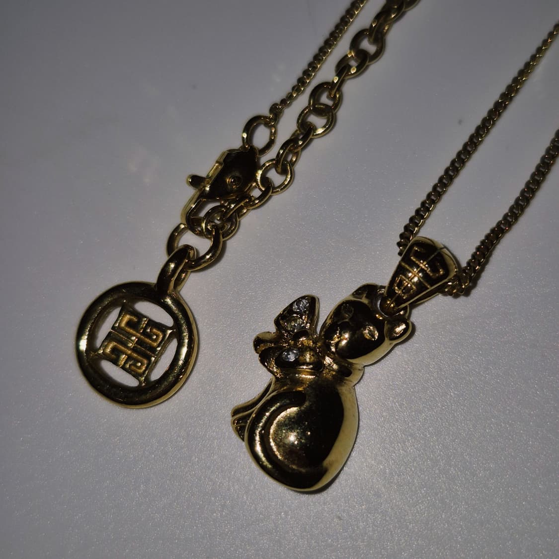 90s 프랑스 지방시 리본 고양이 목걸이 상품이미지8