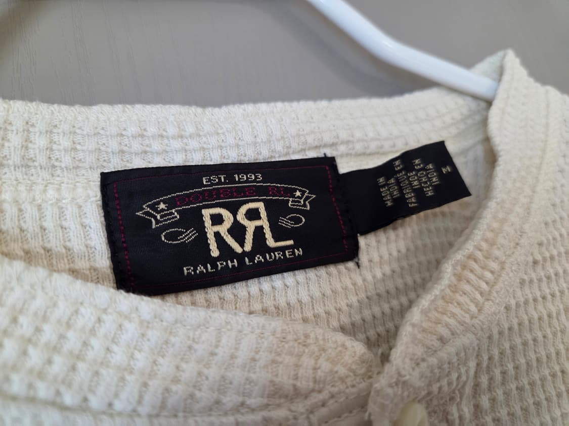 RRL 더블알엘 와플 헨리넥 반팔 티셔츠 M 상품이미지3